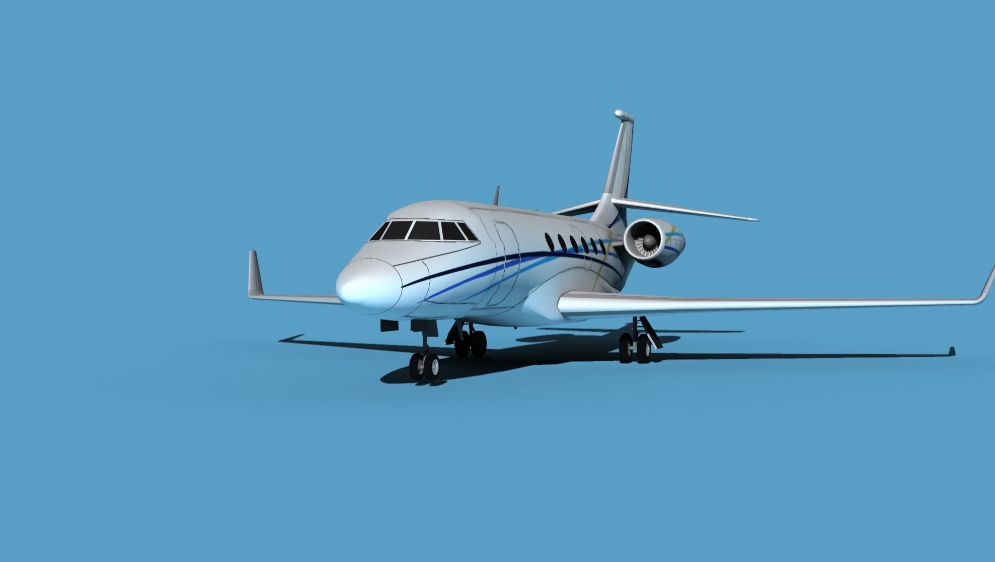 Dassault Falcon 2000 V07 3D model_1