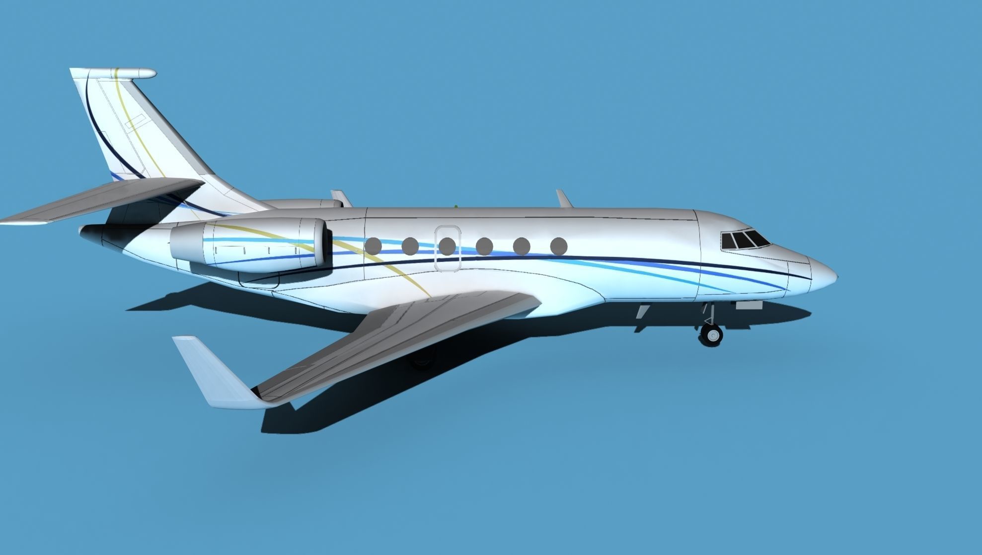 Dassault Falcon 2000 V07 3D model_4