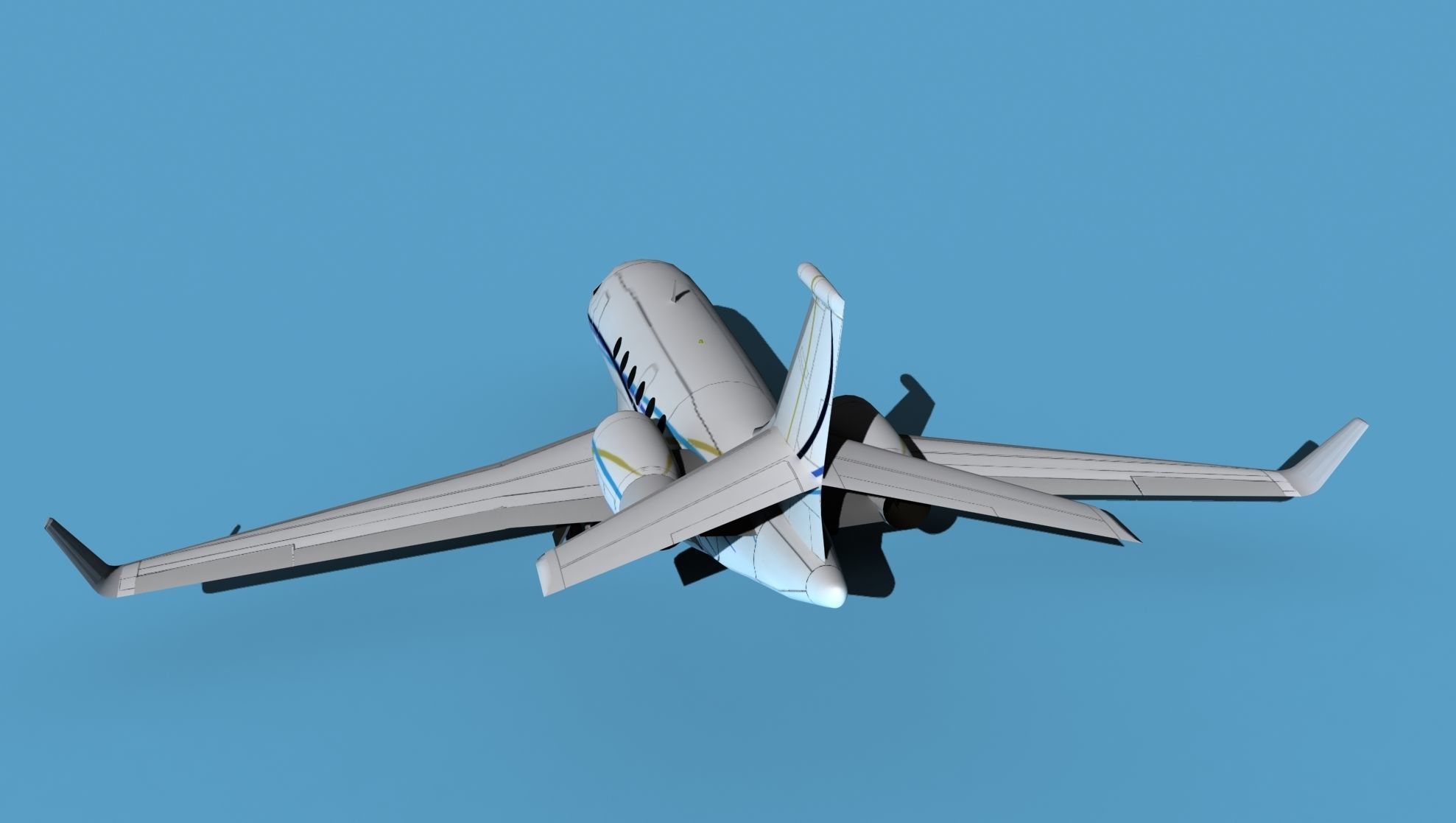 Dassault Falcon 2000 V07 3D model_7