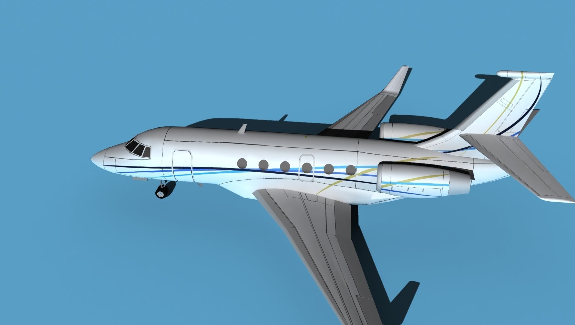 Dassault Falcon 2000 V07 3D model_9