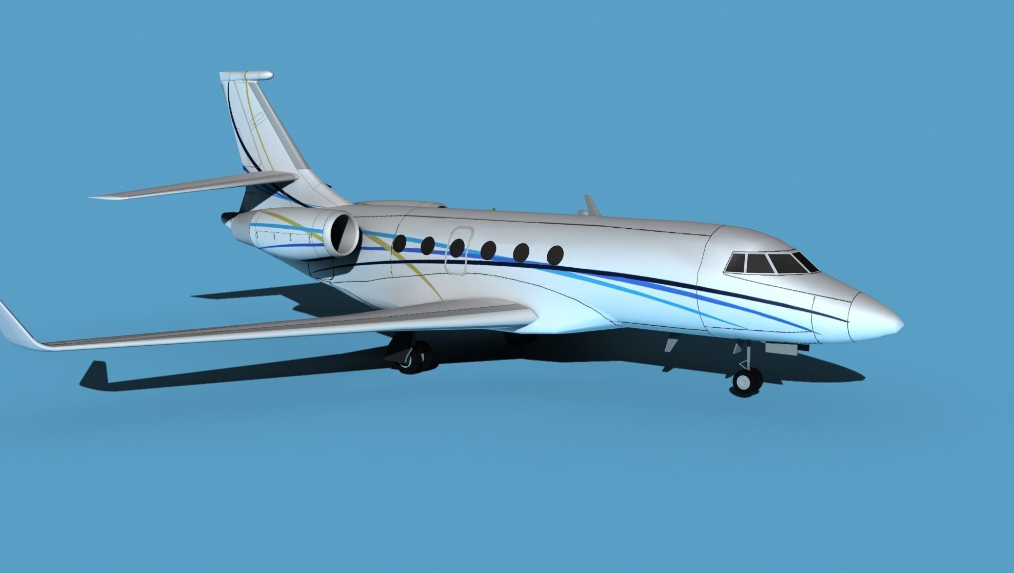 Dassault Falcon 2000 V07 3D model_3