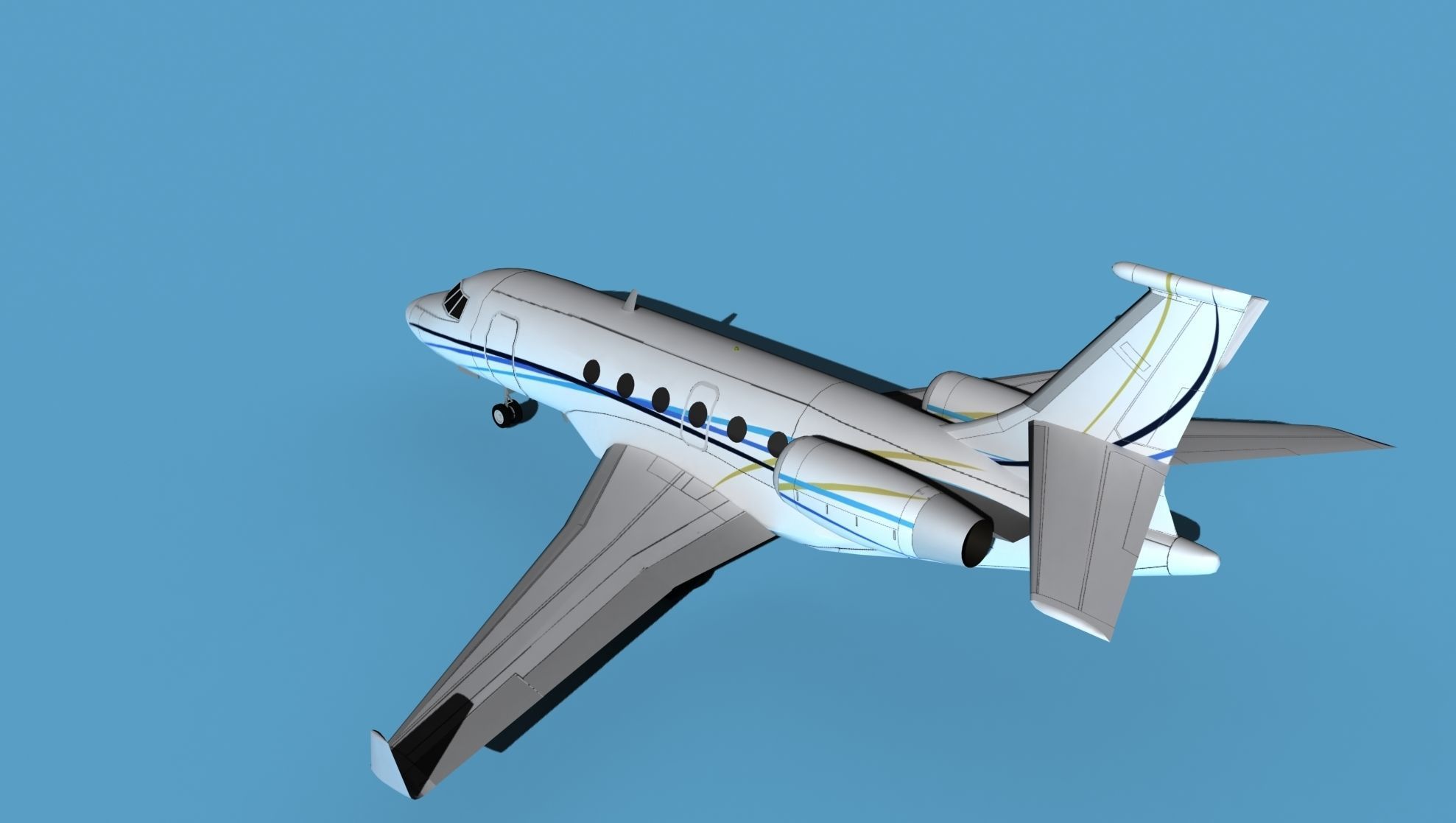 Dassault Falcon 2000 V07 3D model_8