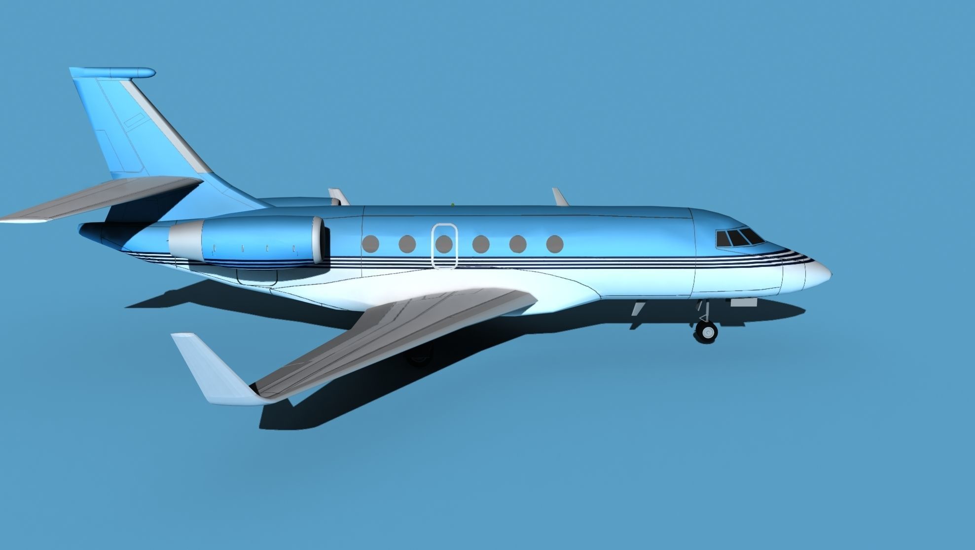 Dassault Falcon 2000 V08 3D model_4