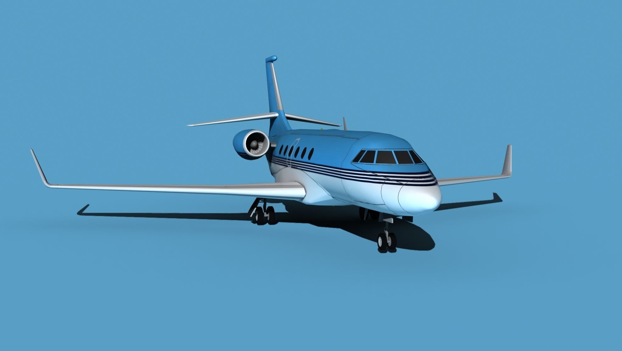 Dassault Falcon 2000 V08 3D model_2