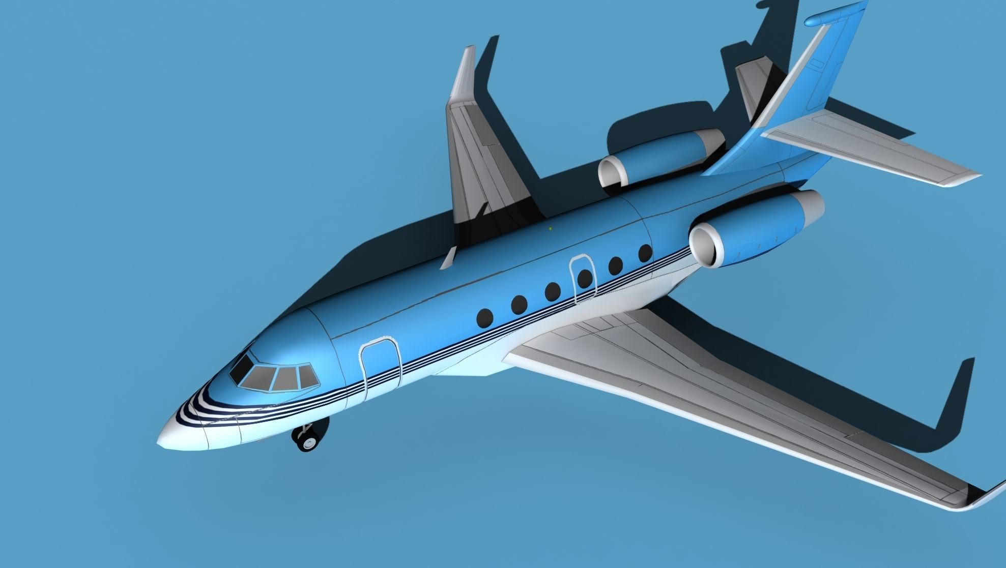 Dassault Falcon 2000 V08 3D model_10