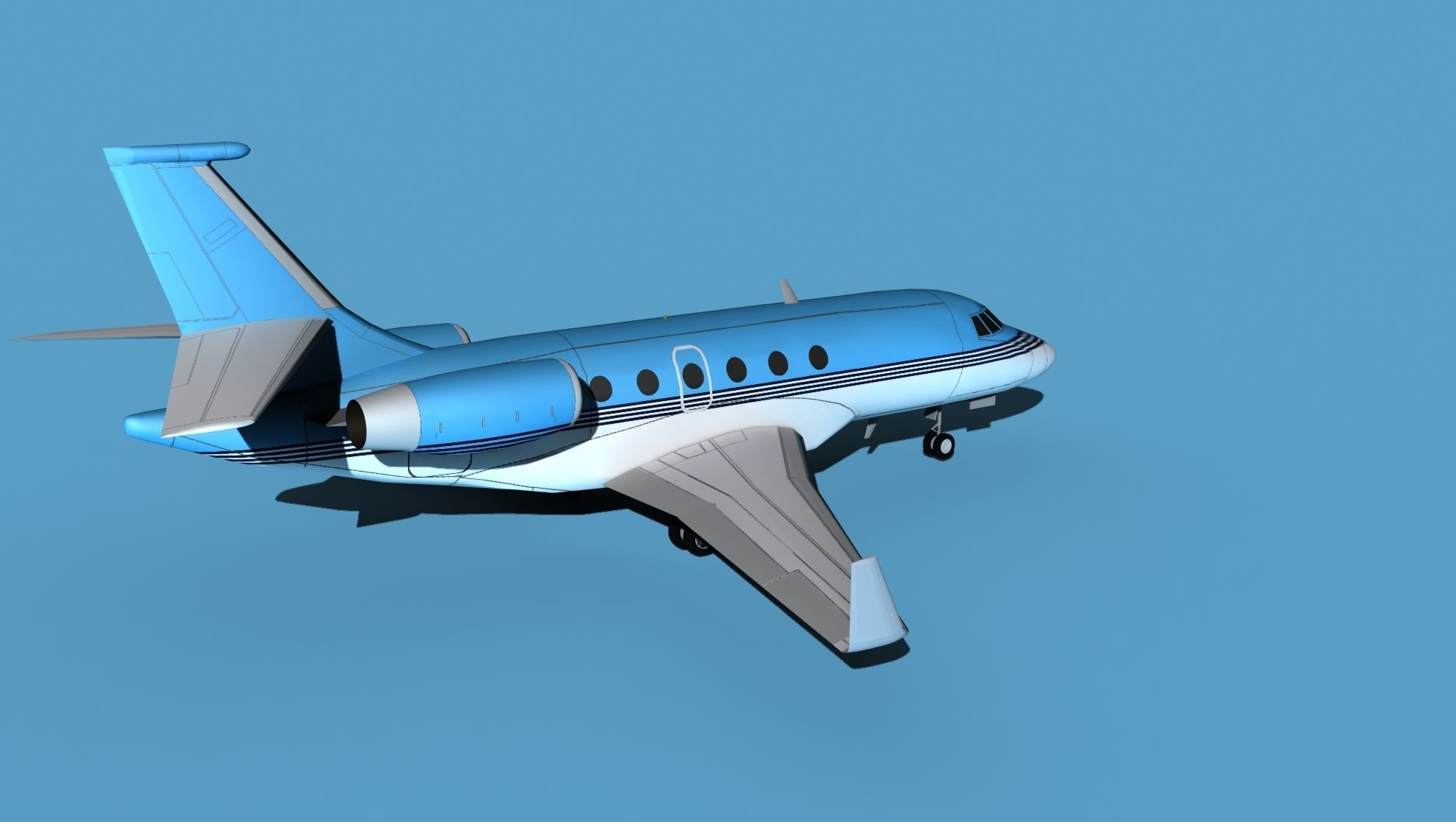 Dassault Falcon 2000 V08 3D model_5