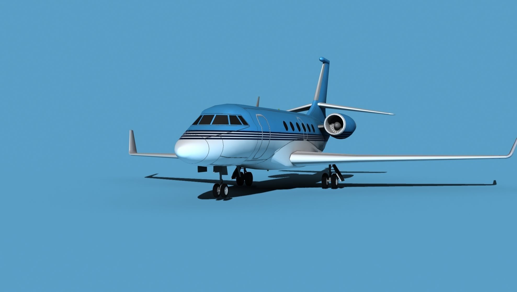 Dassault Falcon 2000 V08 3D model_1