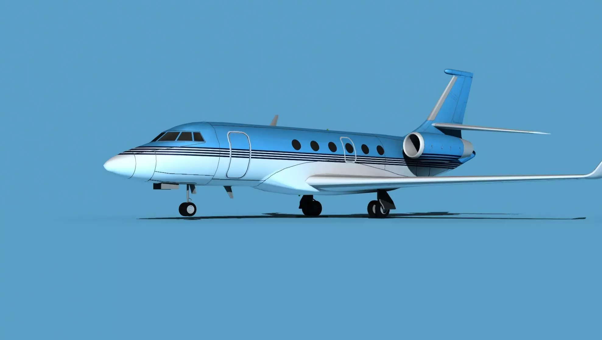 Dassault Falcon 2000 V08 3D model_0