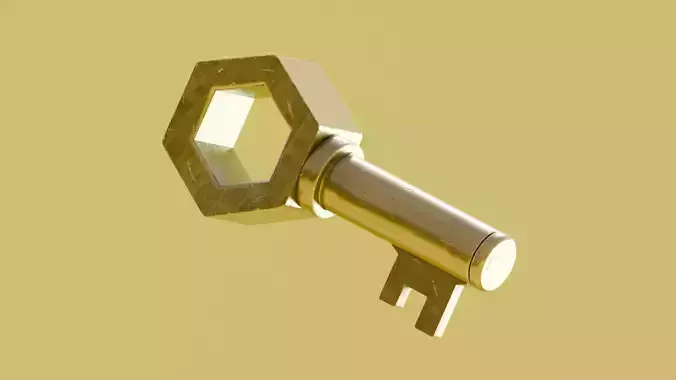 Low poly - Stylized Game Items - Key