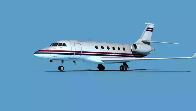 Dassault Falcon 2000 V11 3D model