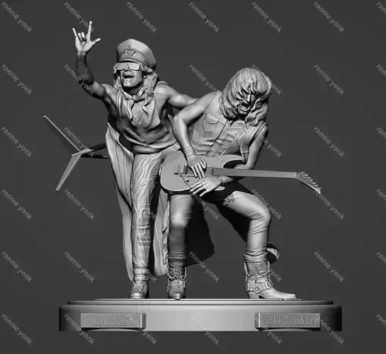 Bon jovi and Richi sambora 3dprinting 3D print model