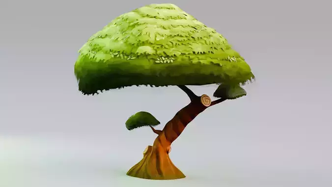 Low poly - Stylized Game Items - Tree 2