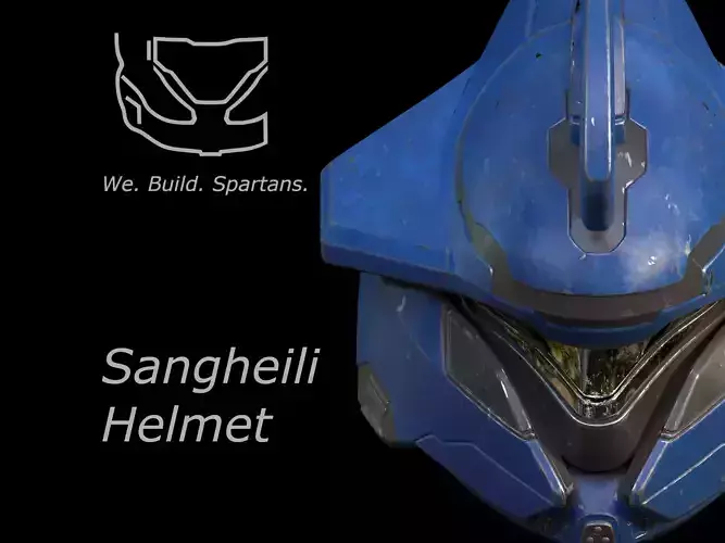 Sangheili helmet 3d print file