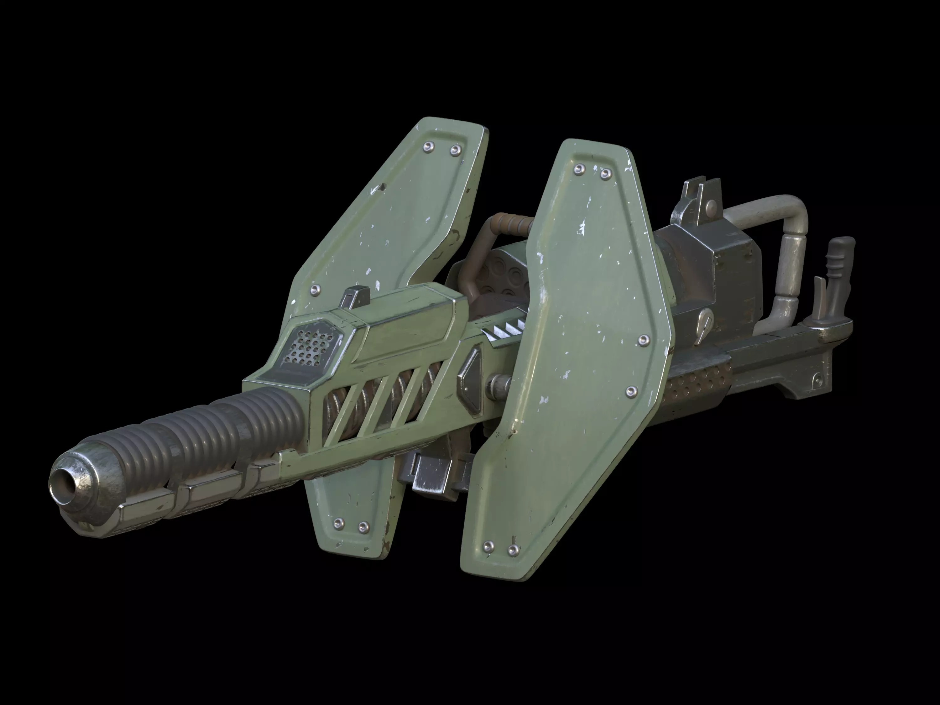 Gauss Cannon 3d print file 3D print model_0