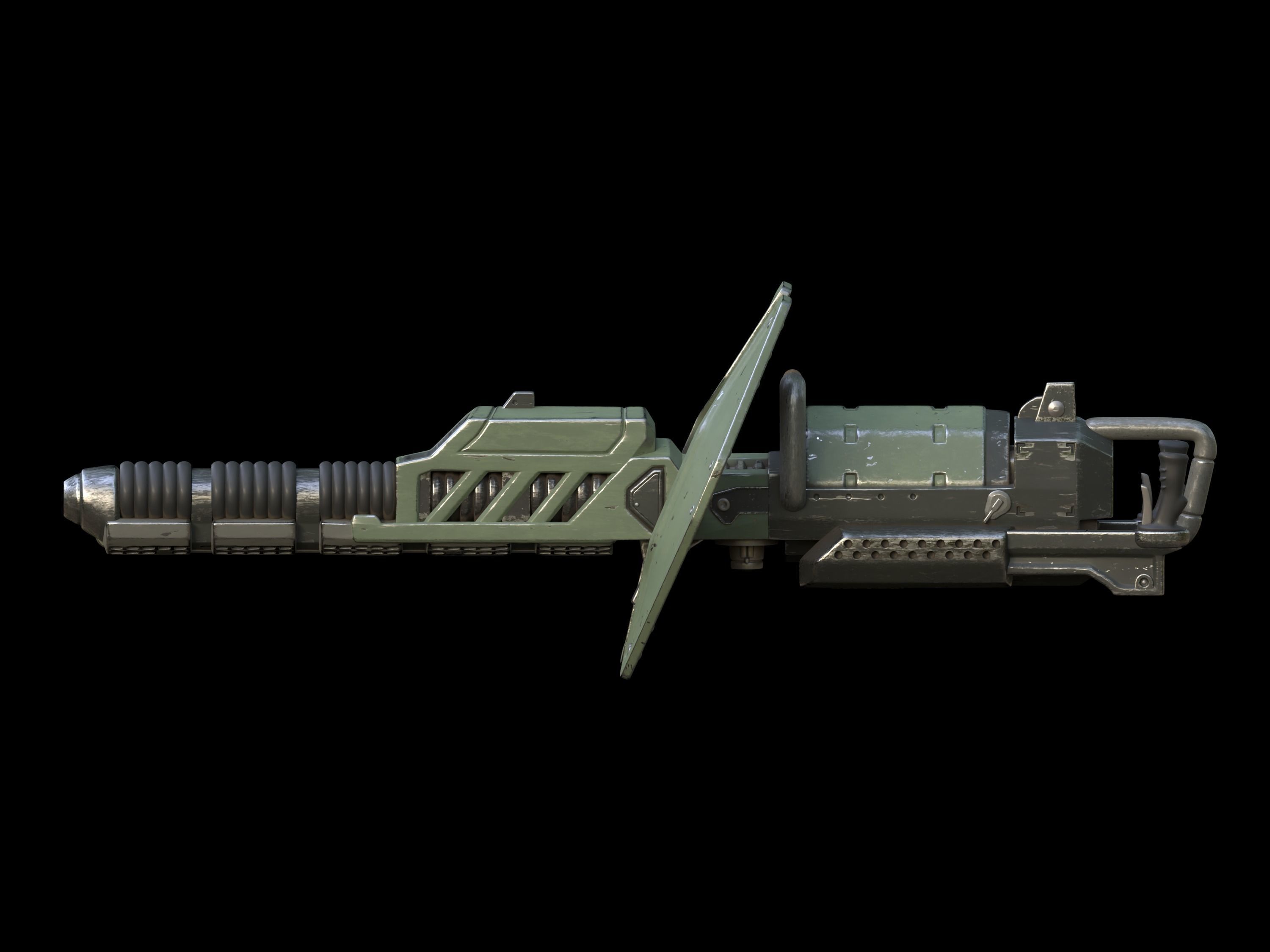 Gauss Cannon 3d print file 3D print model_2