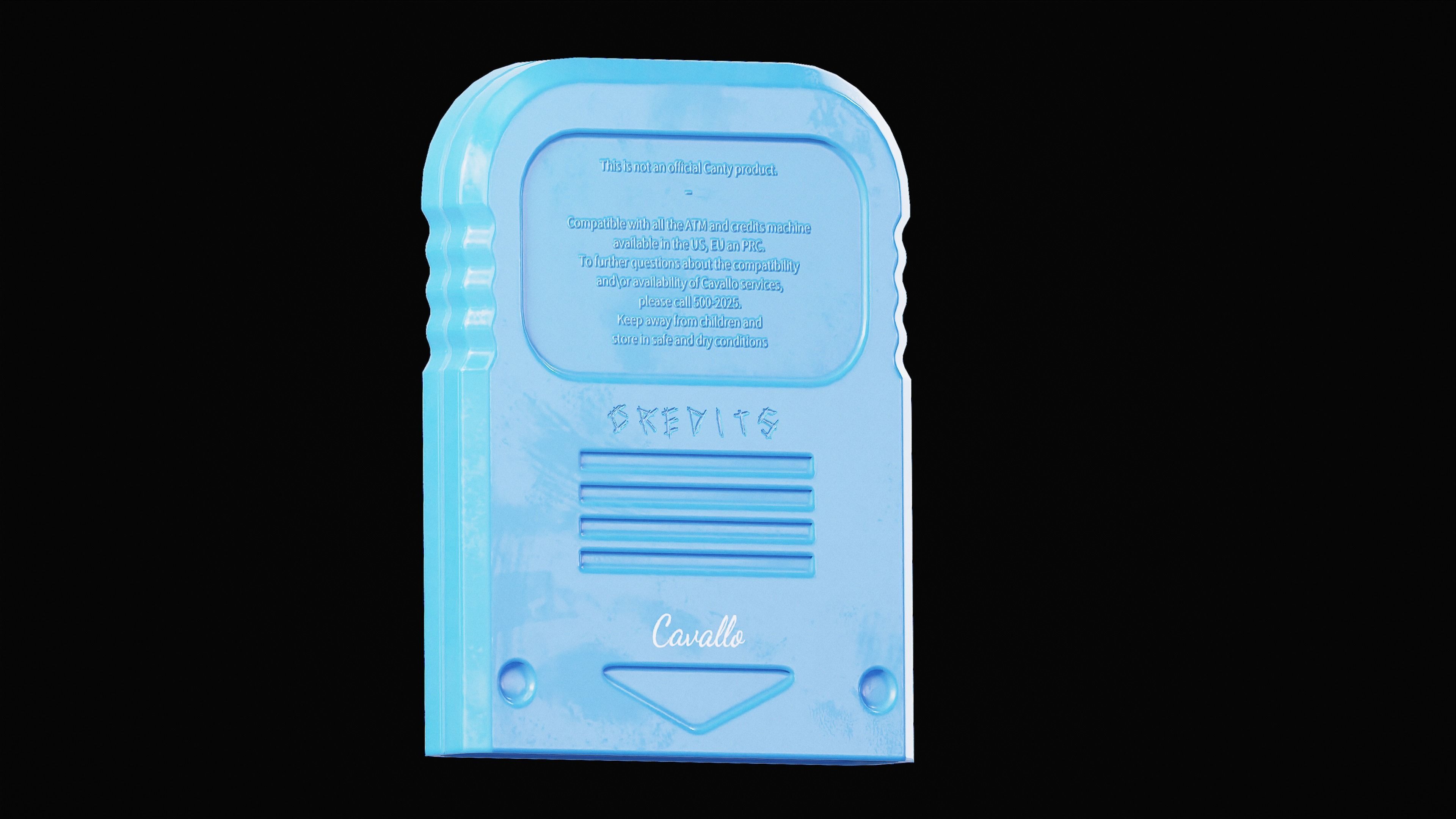 Game Ready Memory Cards - Rigged PBR Low-poly 3D model_3