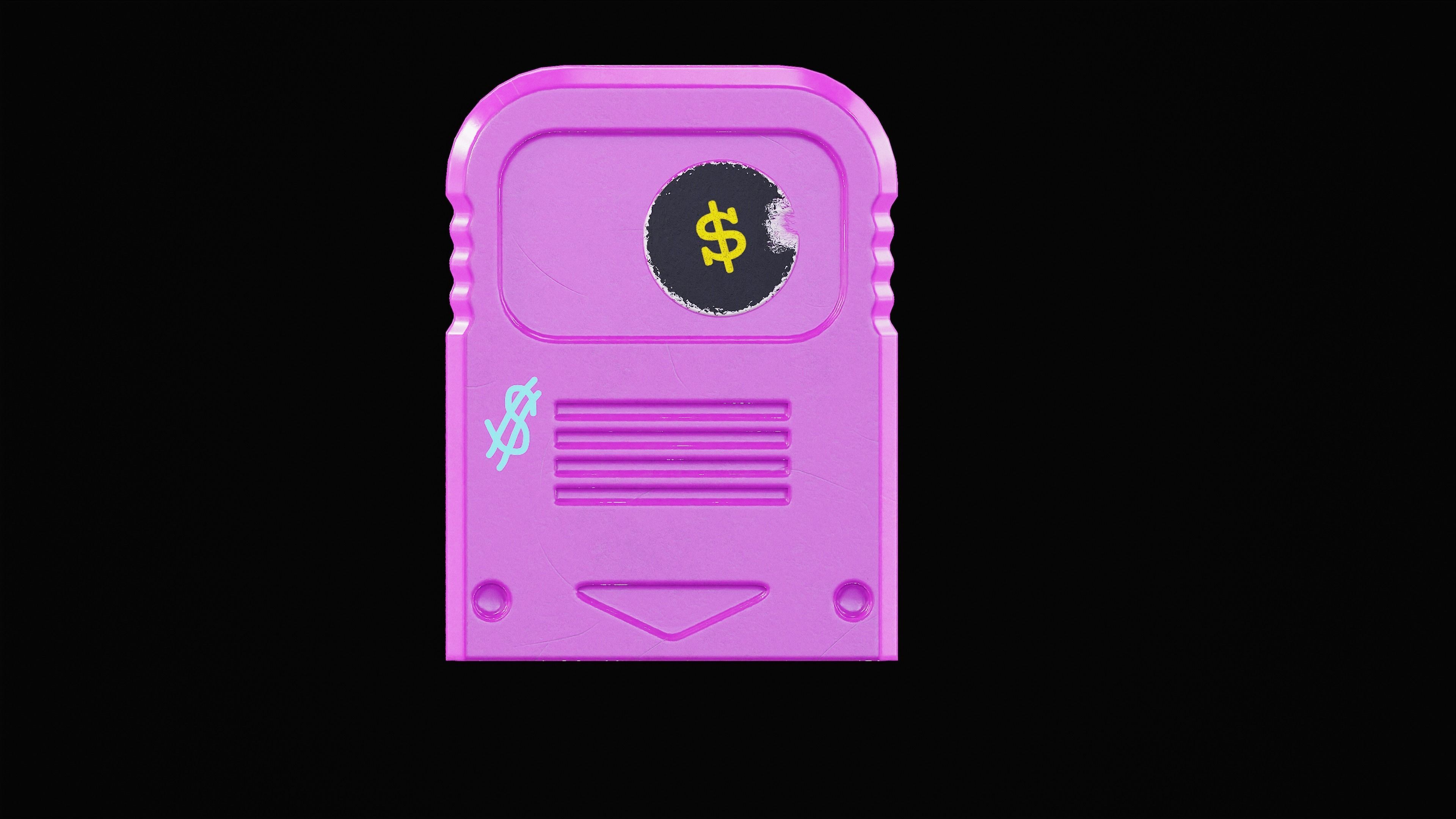 Game Ready Memory Cards - Rigged PBR Low-poly 3D model_4