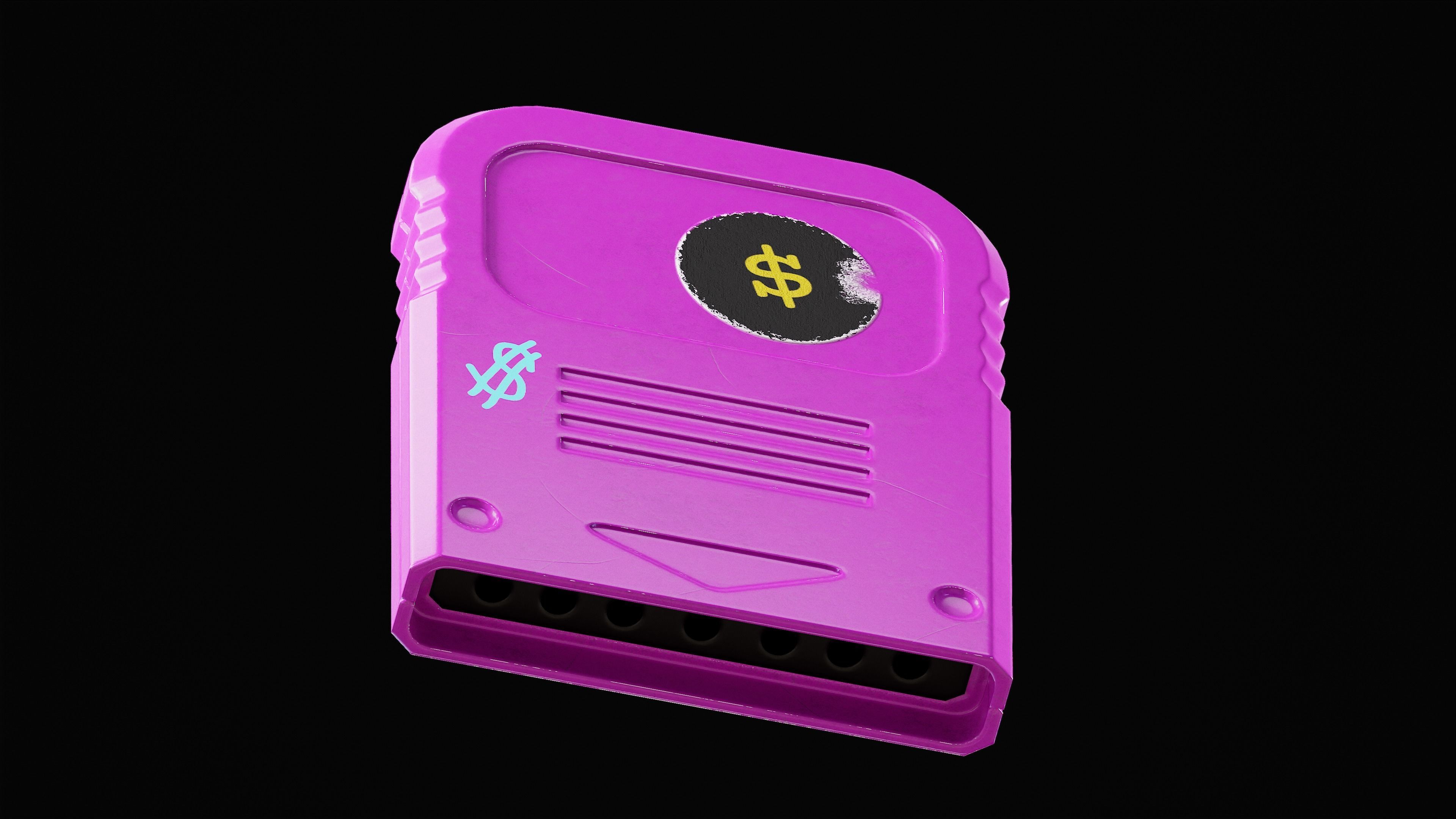 Game Ready Memory Cards - Rigged PBR Low-poly 3D model_6