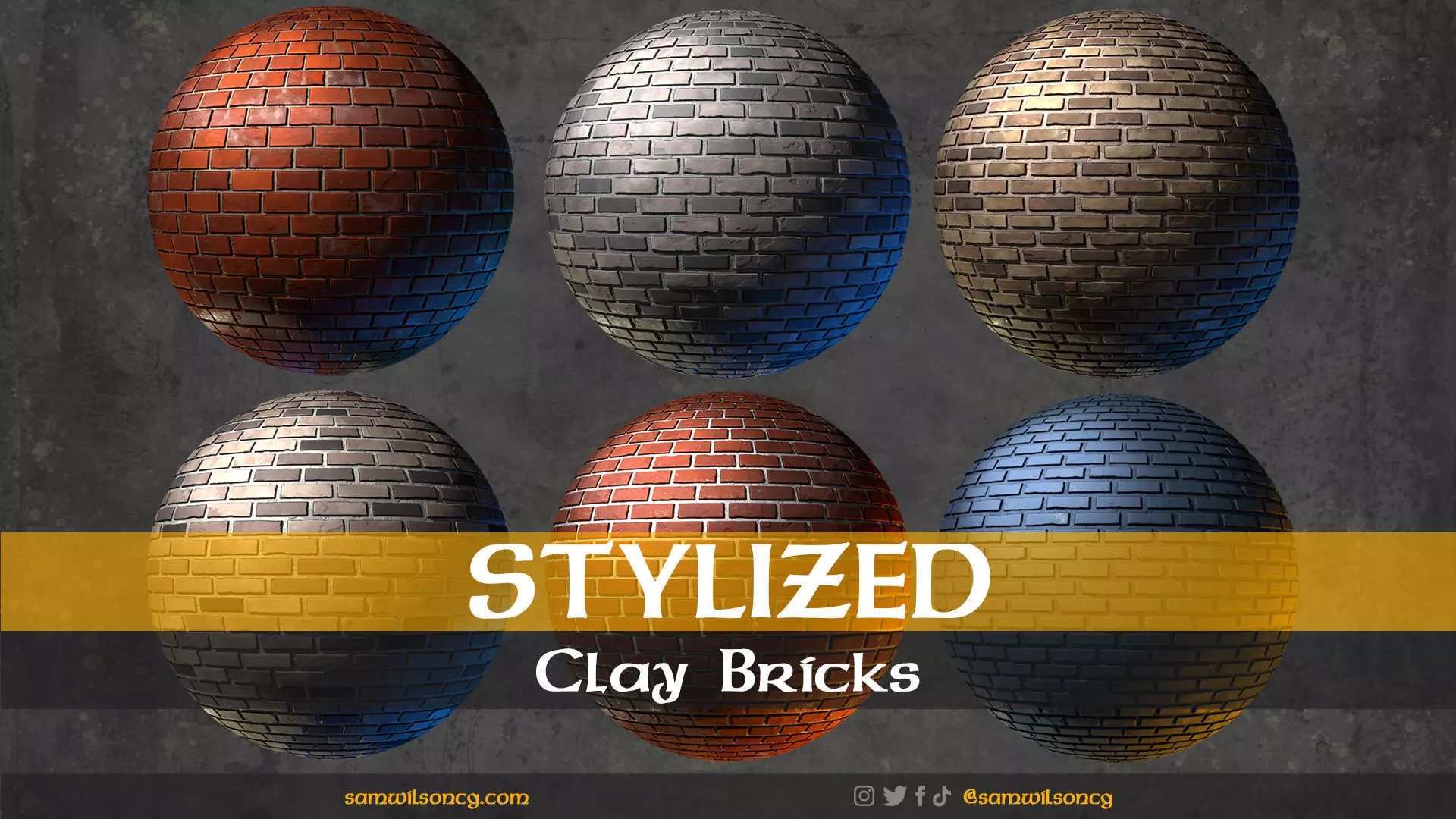 Stylized Clay Bricks Generator - PBR Tile Material Texture_0