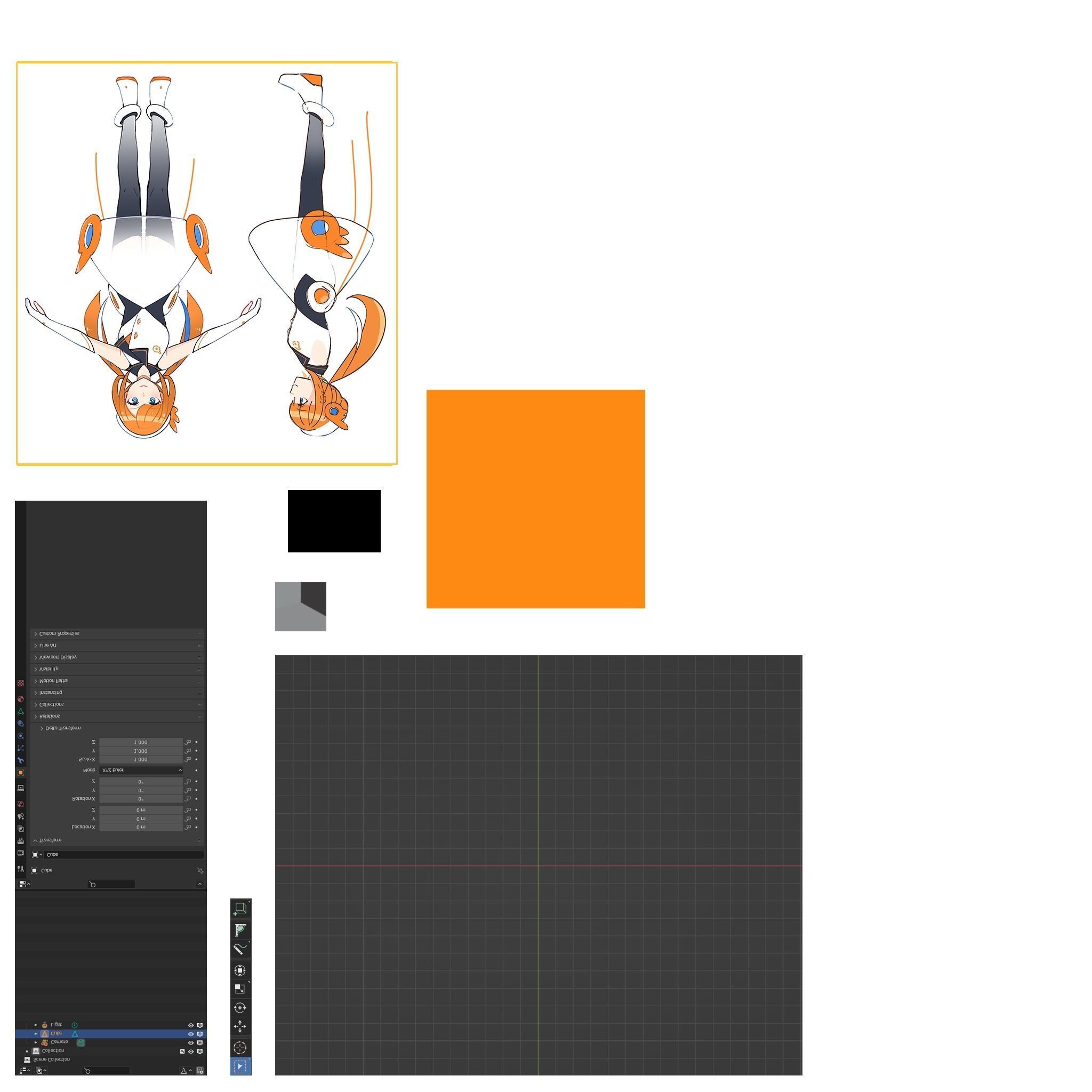 I will convert live2d vtuber model to 3d  3D model_1