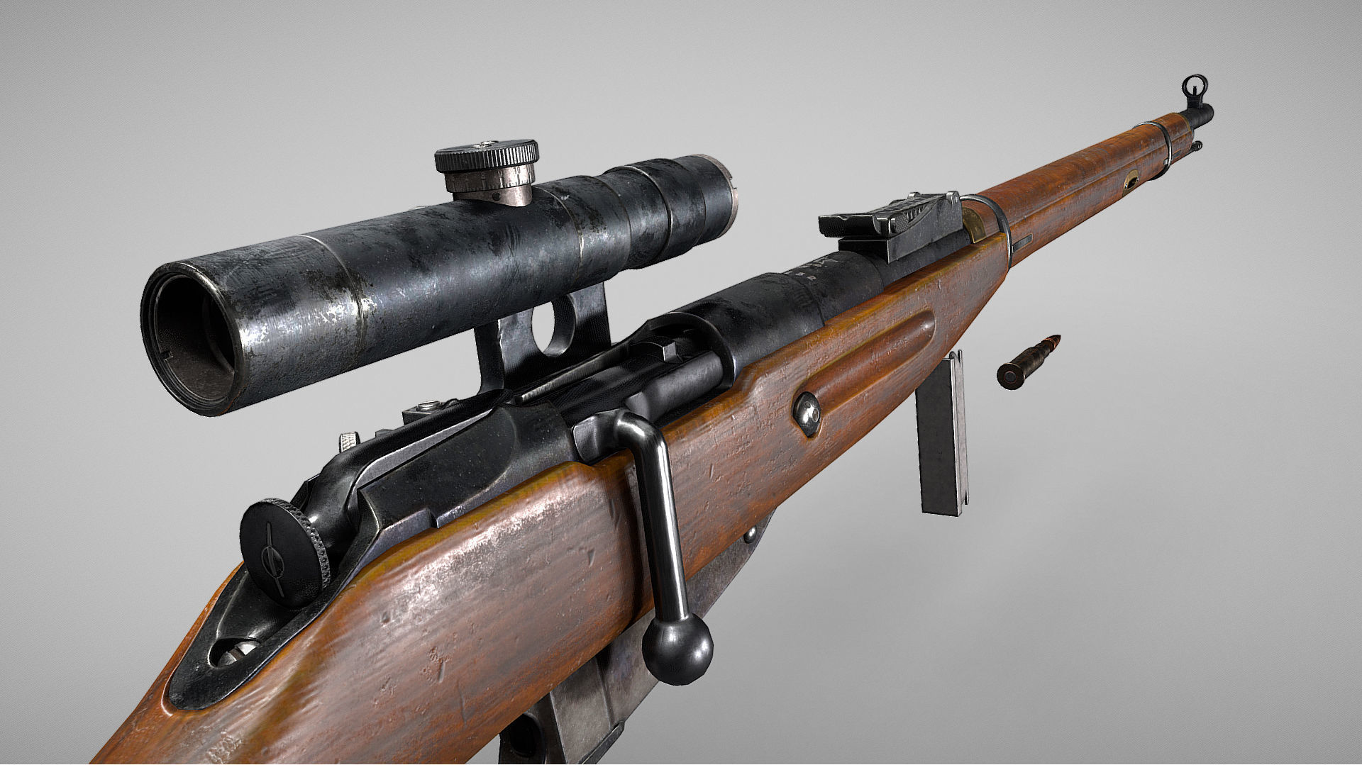 mosin-nagant-9130 3D model_1