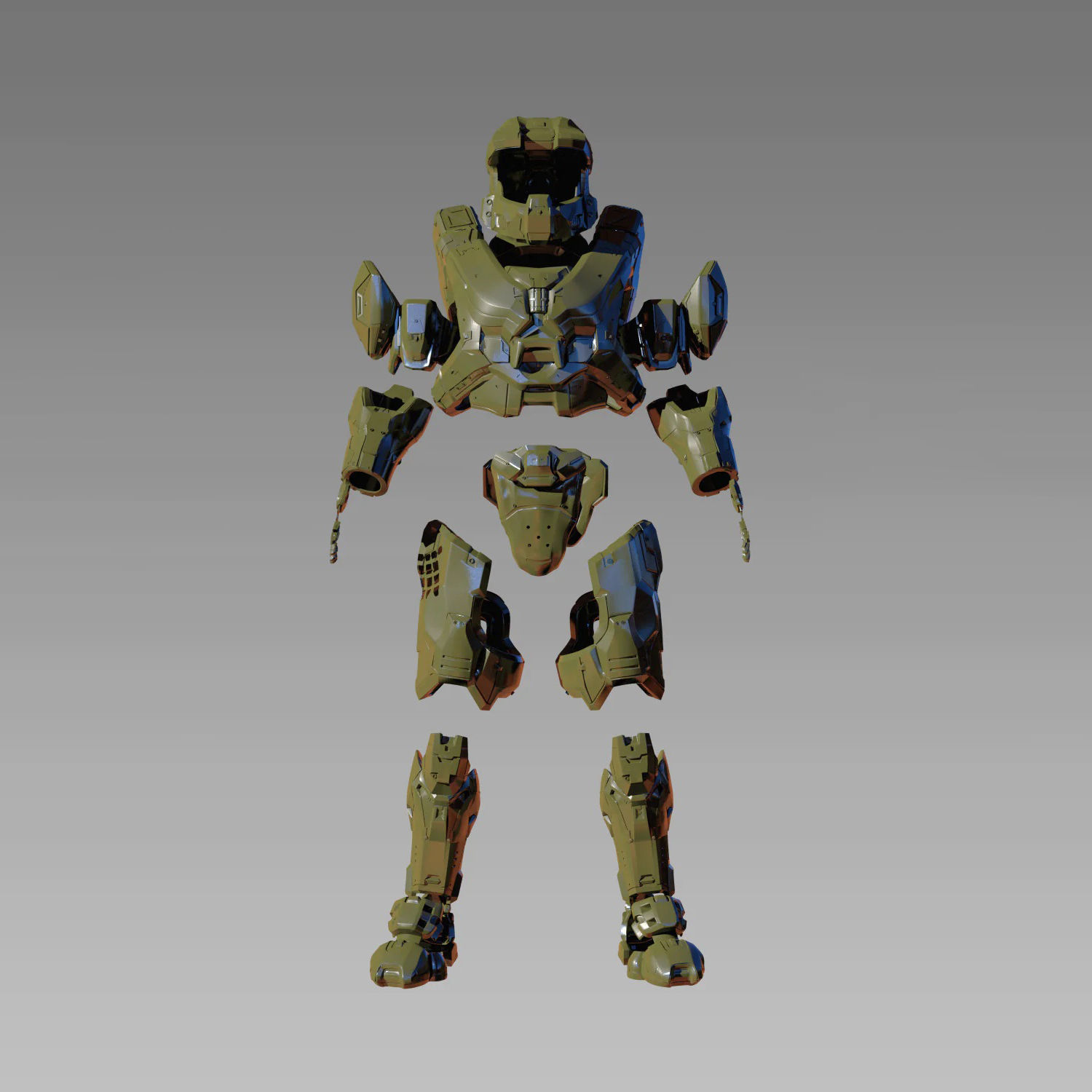 Halo 5 MK6 Master Chief Full Armor 3D Model Ready to Print 3D print model_1