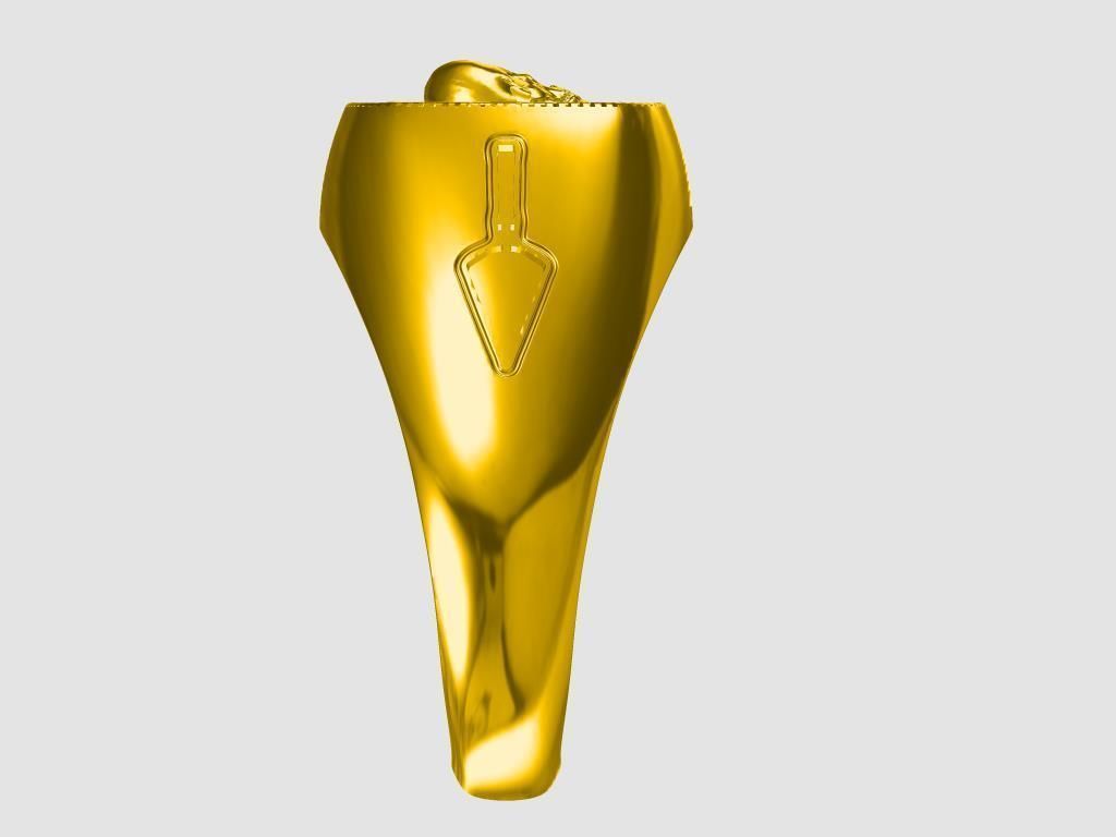 Masonic ring 3D print model_6
