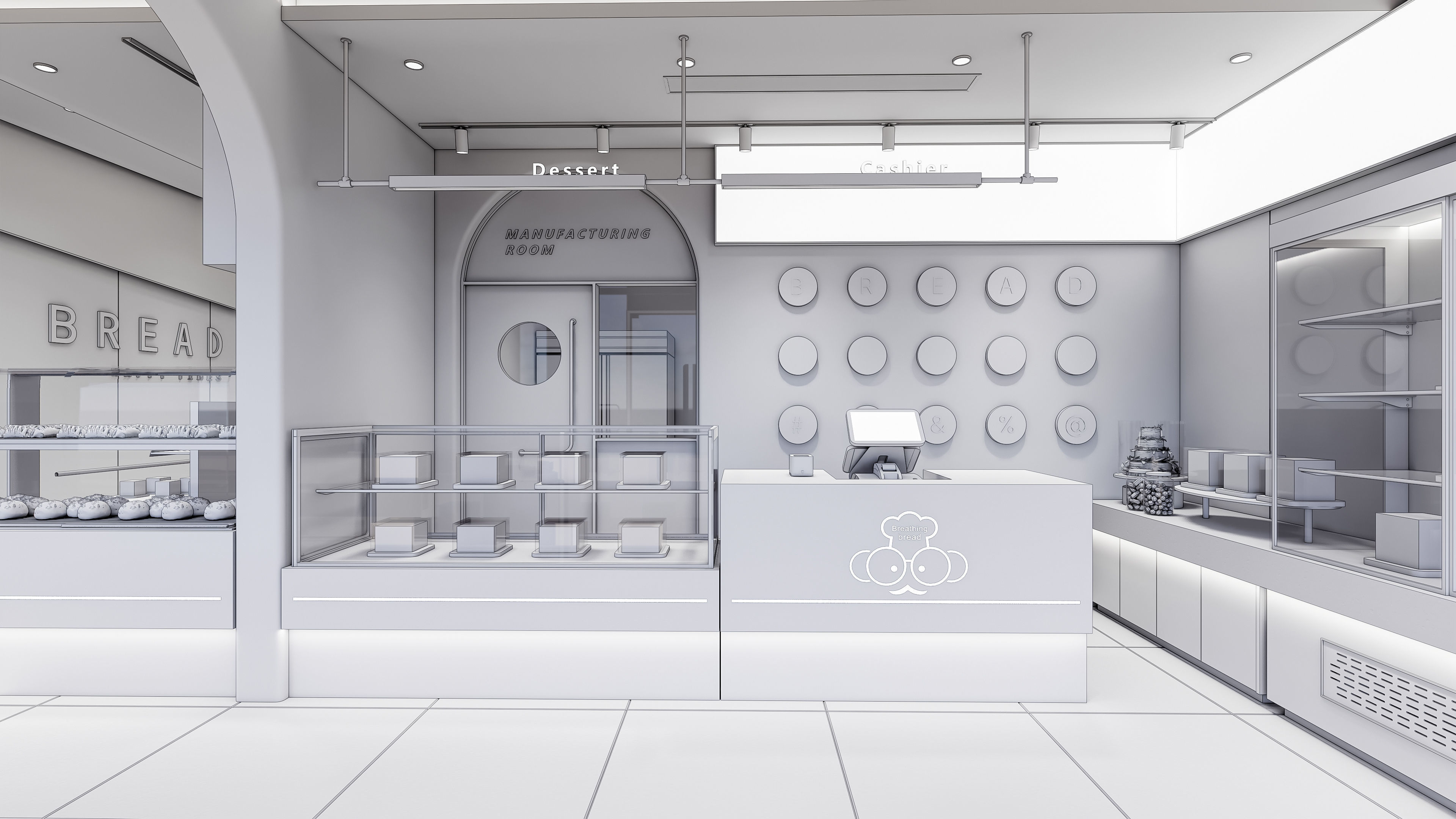 Bakery interior 2 3D model_23