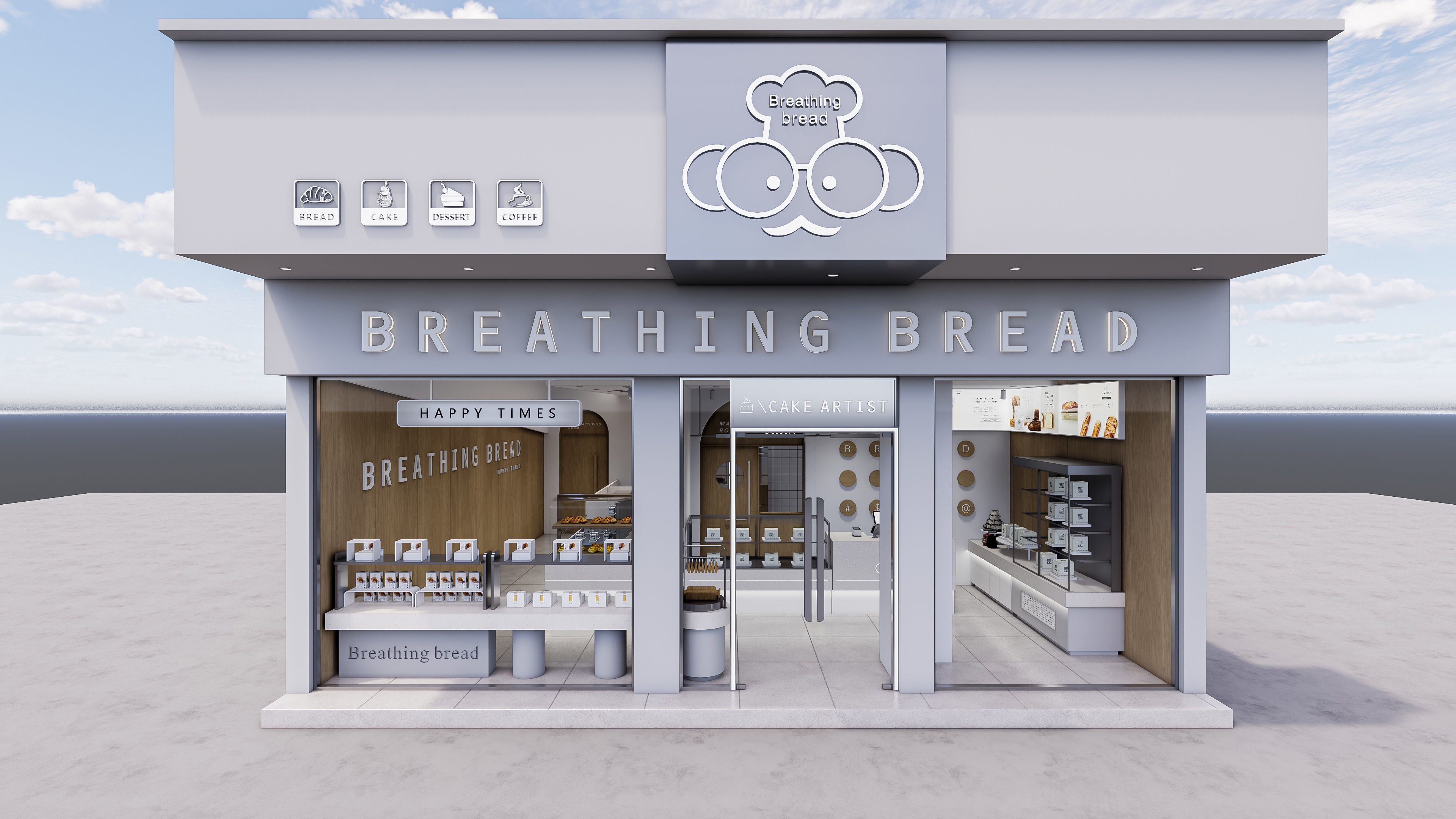 Bakery interior 2 3D model_1