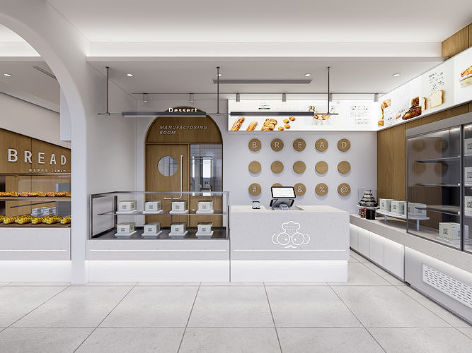 Bakery interior 2 3D model
