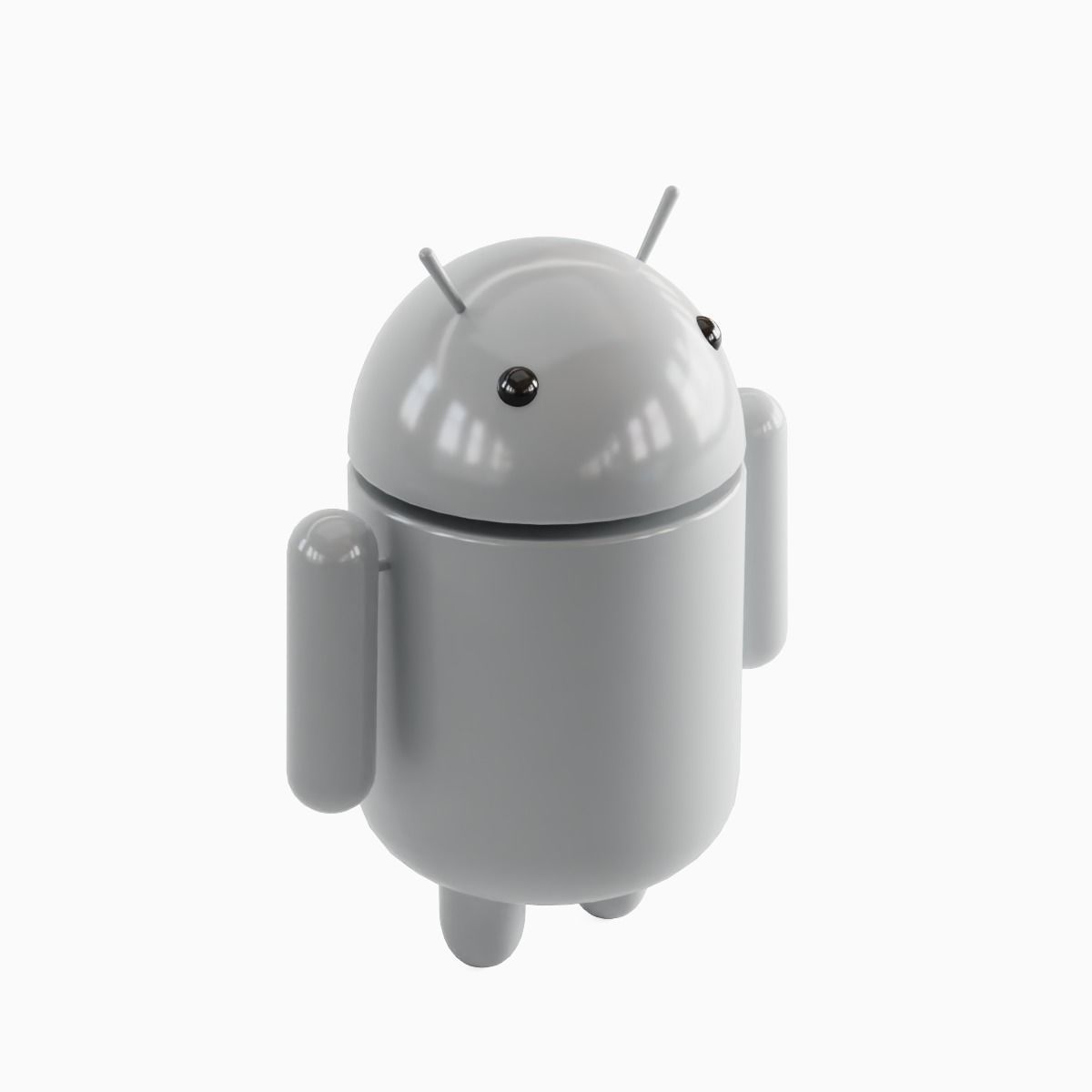 Android Robot 07 Low-poly 3D model_5