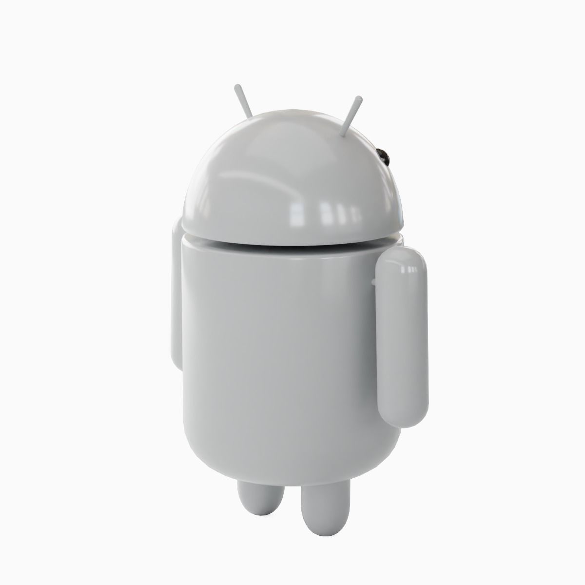 Android Robot 07 Low-poly 3D model_7