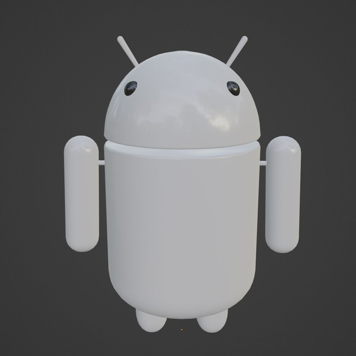 Android Robot 07 Low-poly 3D model_9