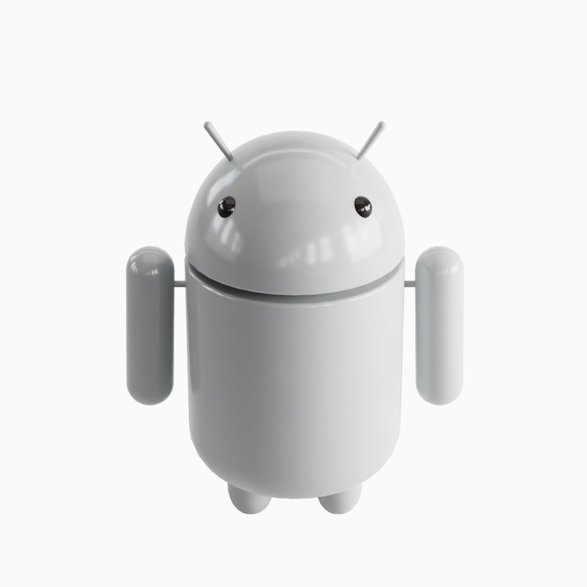 Android Robot 07 Low-poly 3D model_4