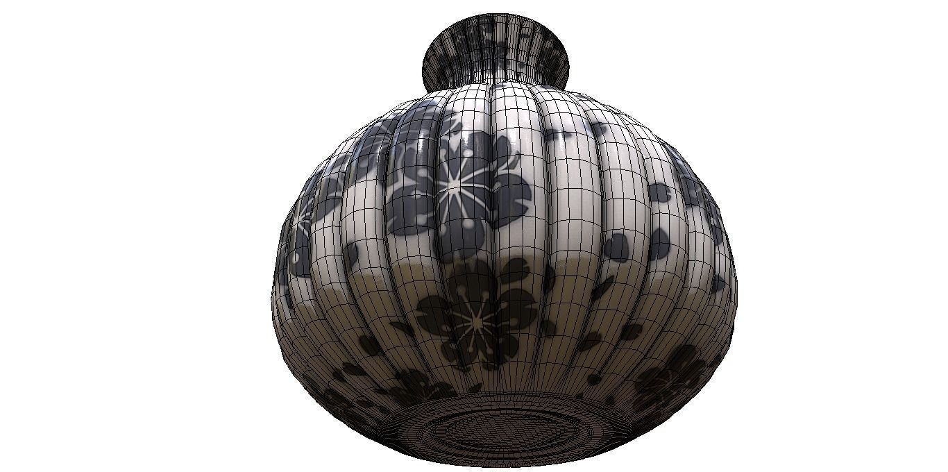 white vase 3D model_11