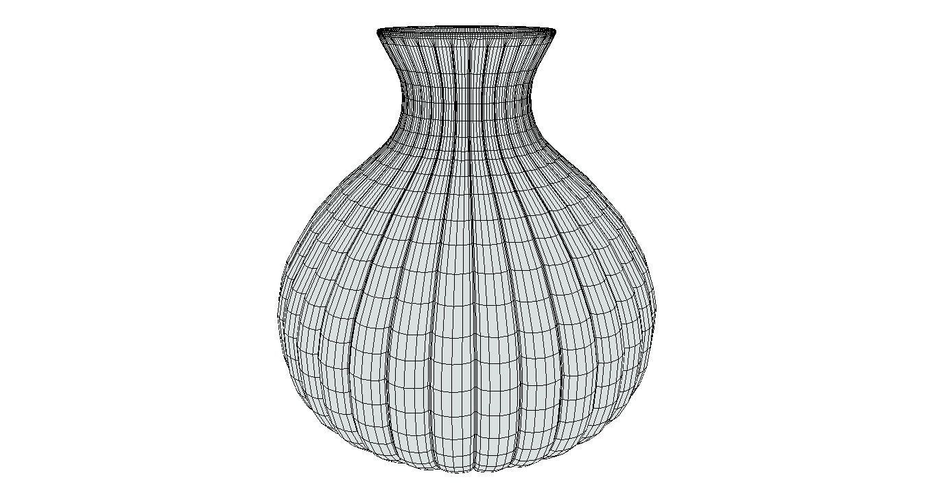 white vase 3D model_12