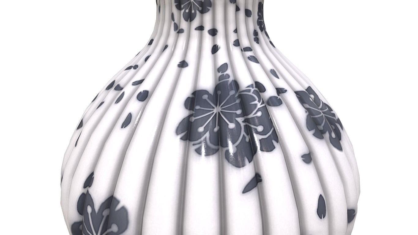 white vase 3D model_5