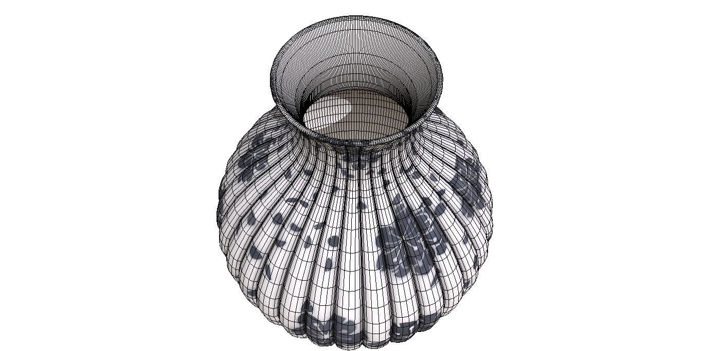 white vase 3D model_9