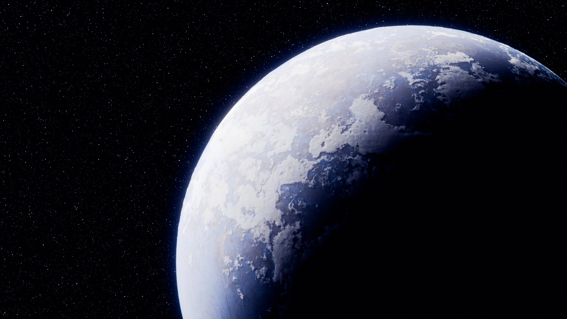 Customizable Realistic Planet Model  Low-poly 3D model_5