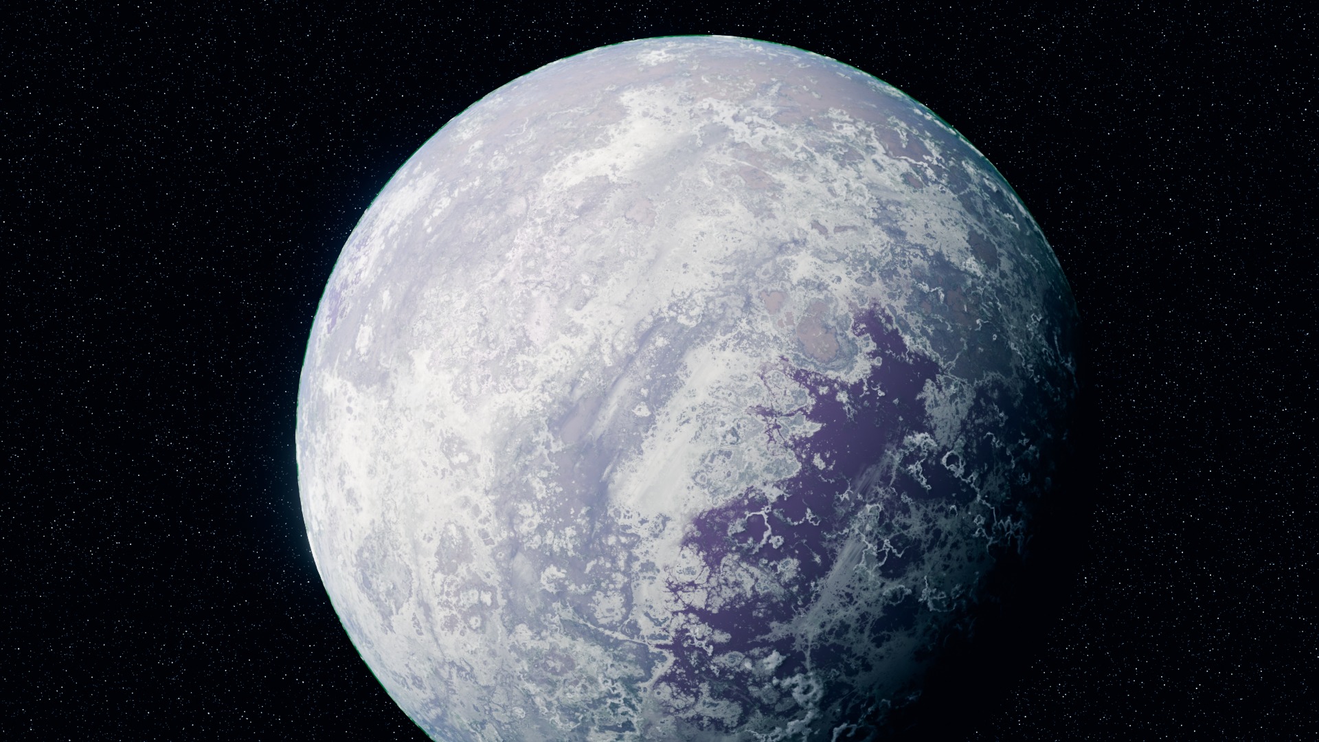 Customizable Realistic Planet Model  Low-poly 3D model_4