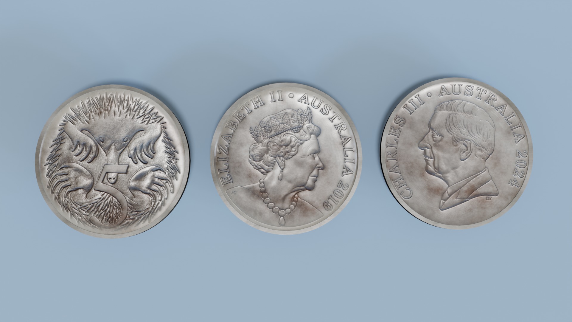 Australian Coin Collection  3D model_4