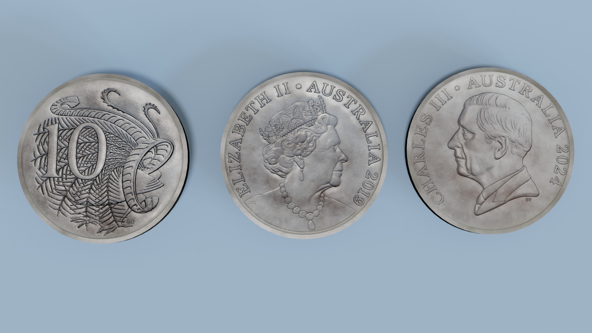 Australian Coin Collection  3D model_6