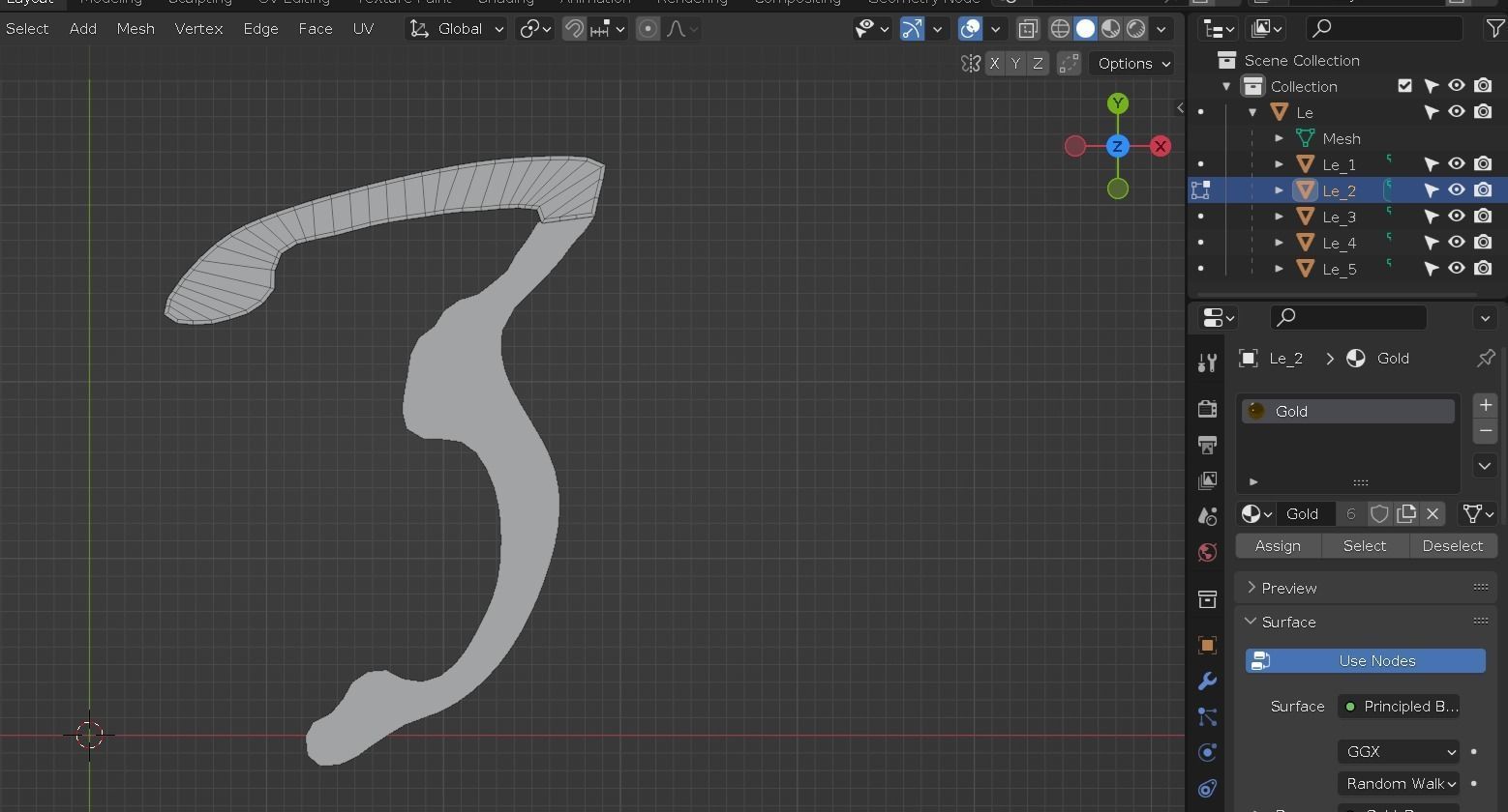 Chinese scripts  for education animation Low-poly 3D model_18