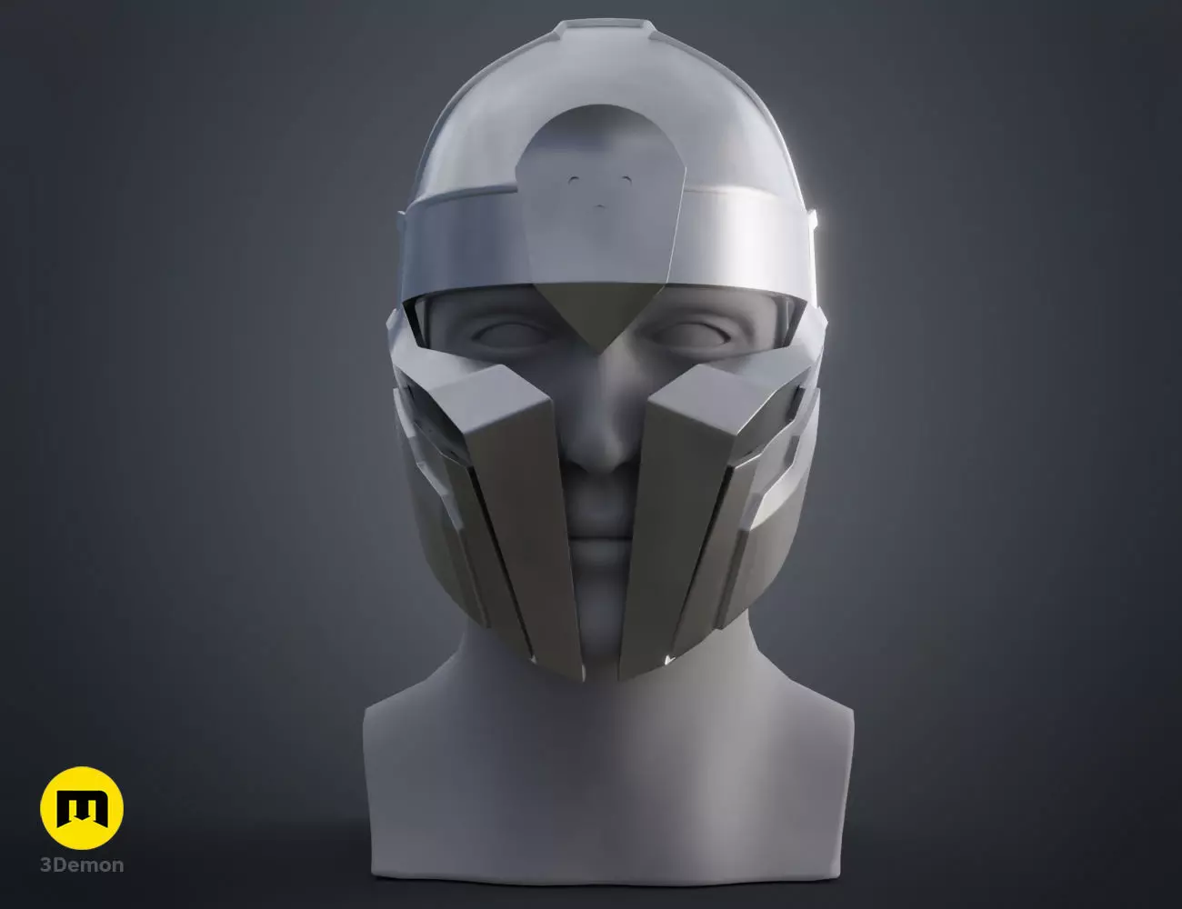 Arcane Noxian Soldier Mask 3D print model_0