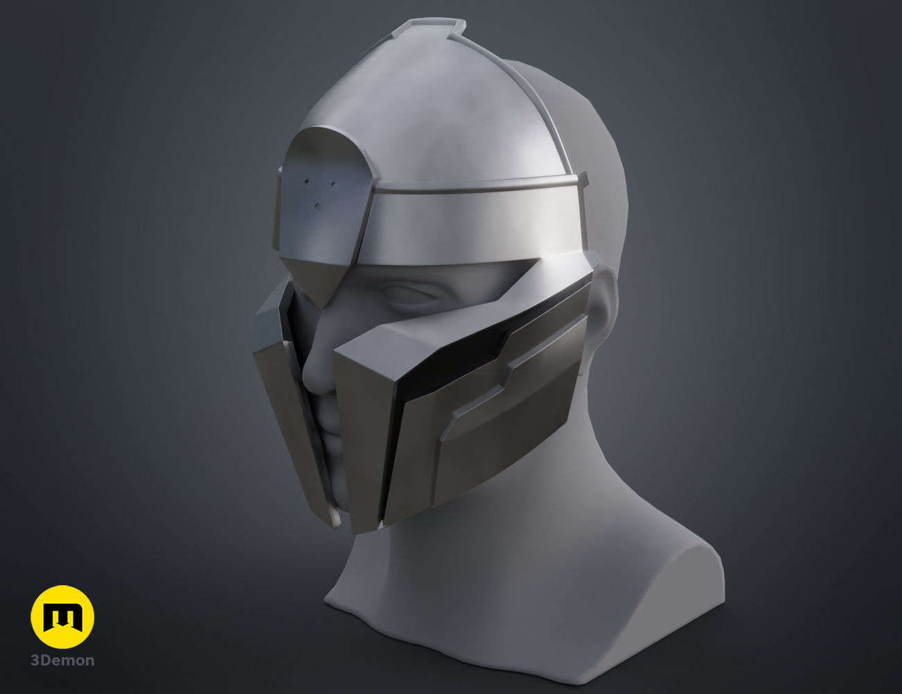 Arcane Noxian Soldier Mask 3D print model_1