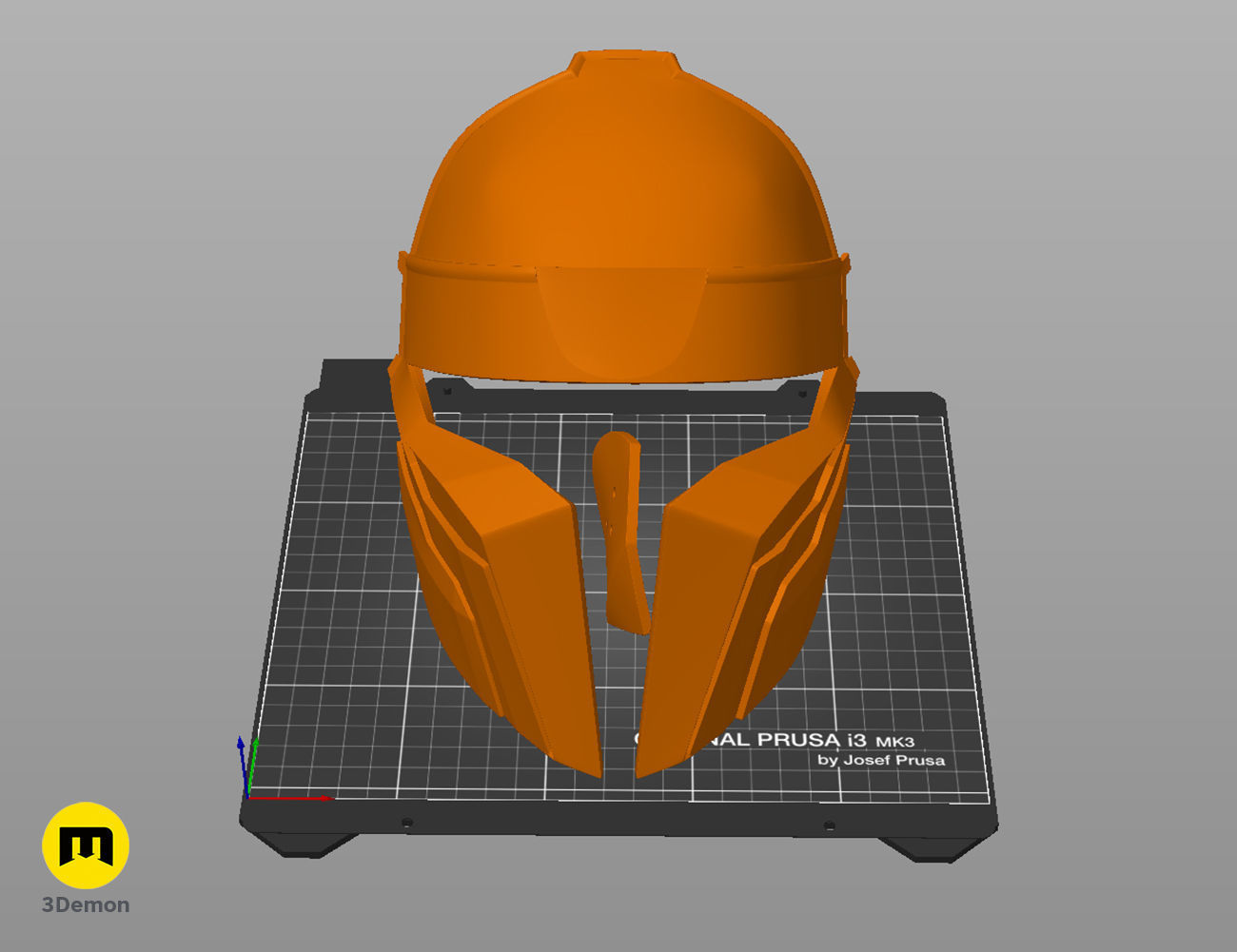 Arcane Noxian Soldier Mask 3D print model_4