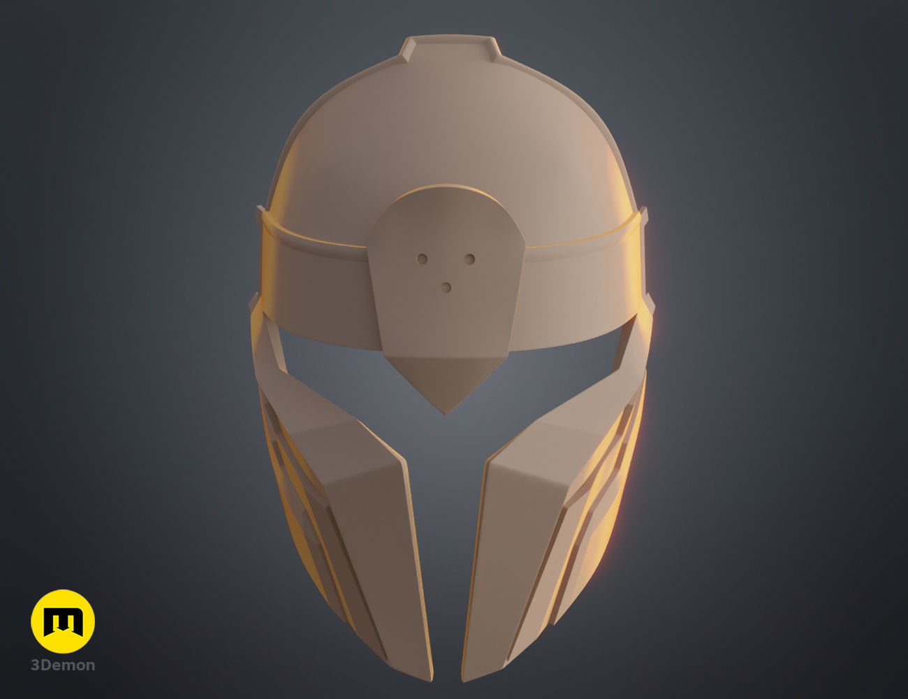 Arcane Noxian Soldier Mask 3D print model_8