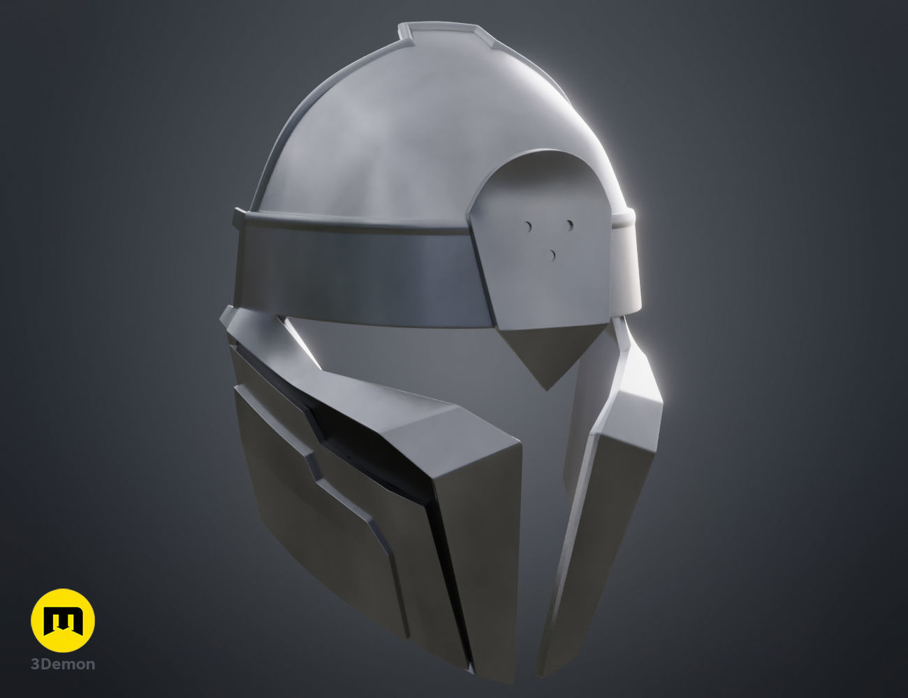 Arcane Noxian Soldier Mask 3D print model_3