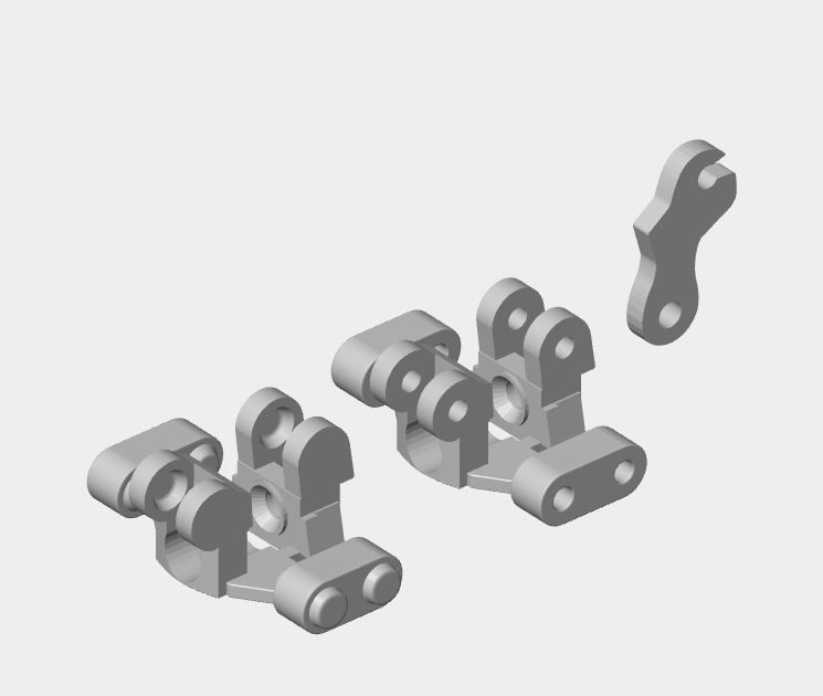 DX VF-25 Renewal Hinge Replacement 3D print model_2