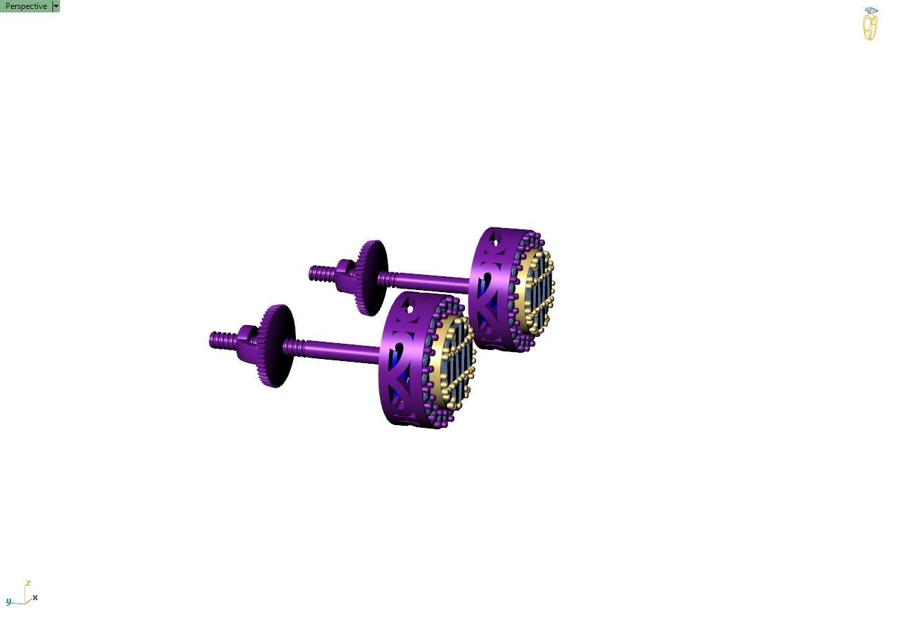 Custom Fully Round shape Diamond Studs - Ice out Earring Unisex 3D print model_9